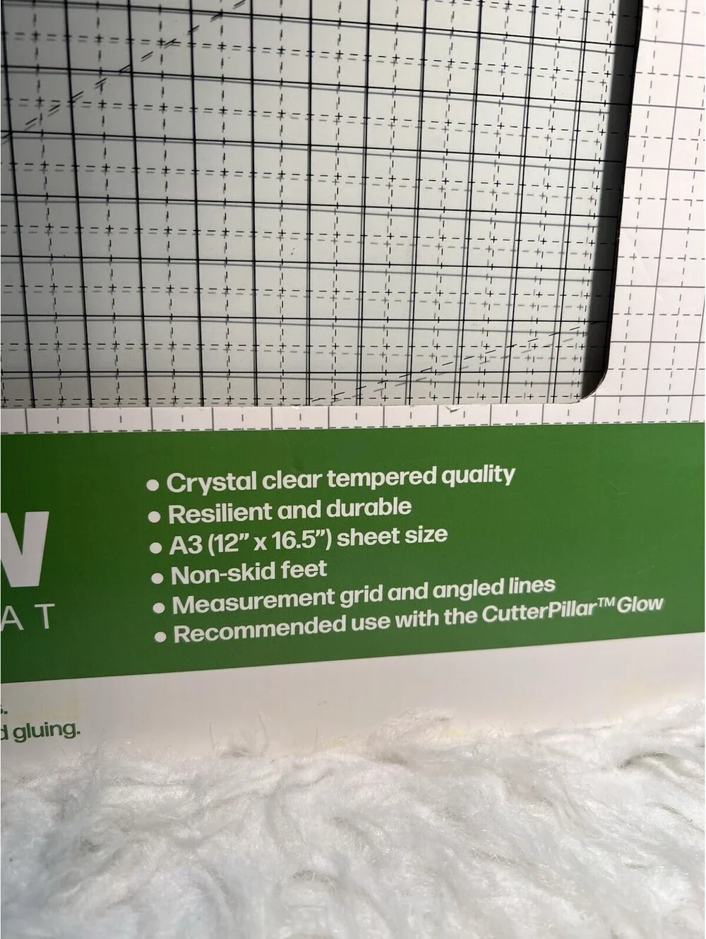 CutterPillar Glow Glass Mat 12” X 16.5”